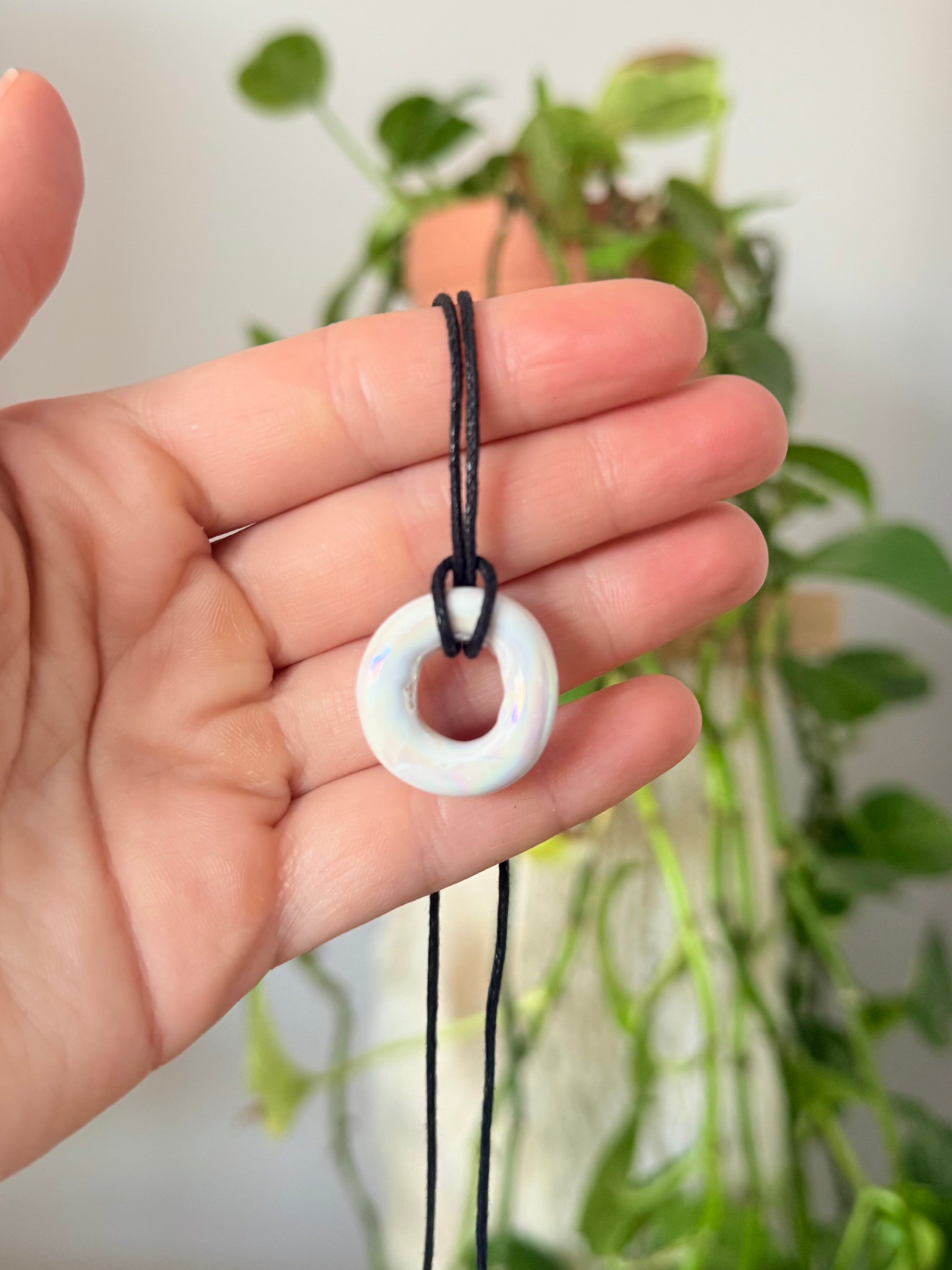 Ceramic Ring Necklace
