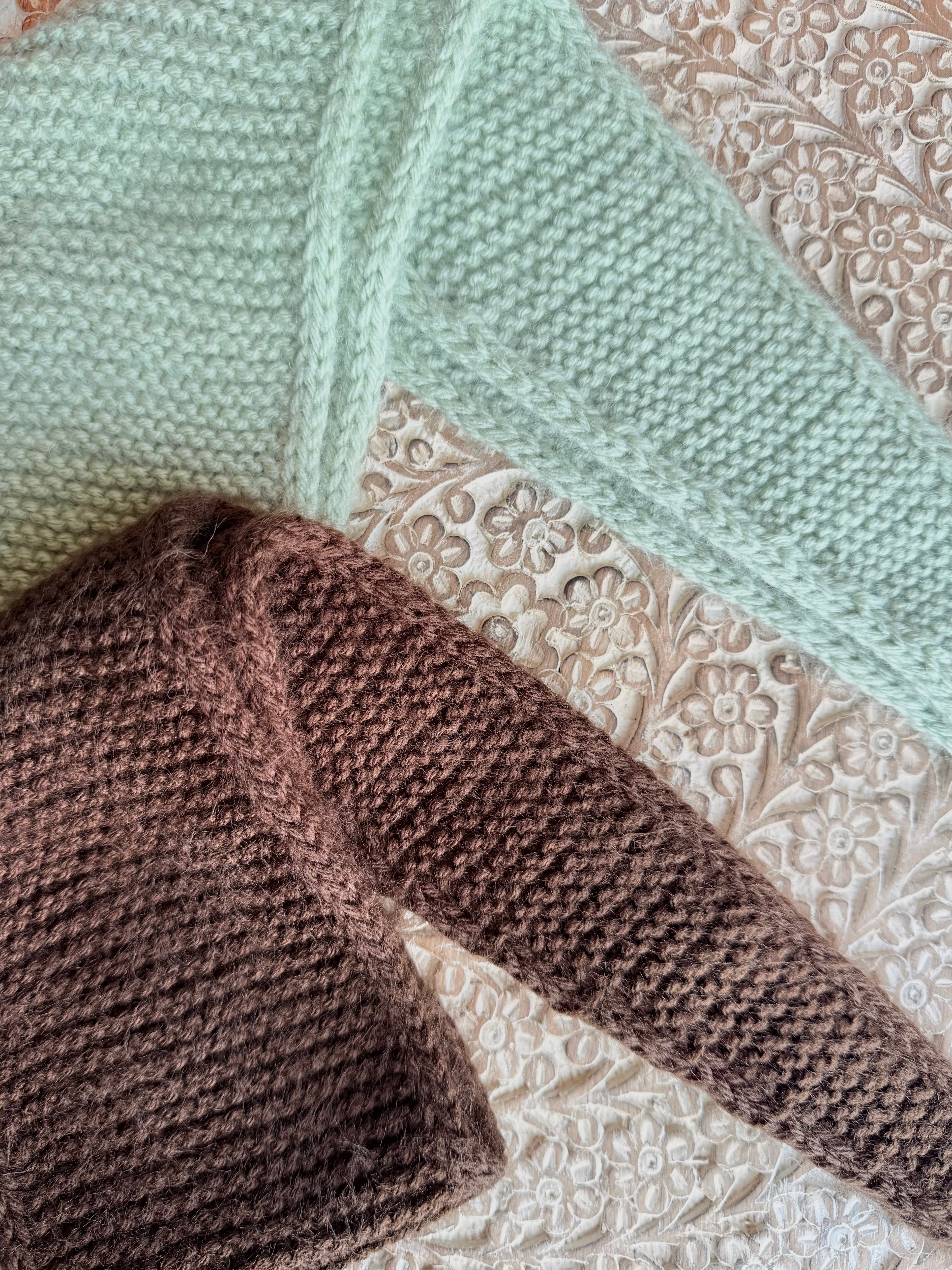 Dark Brown In-Between Scarf