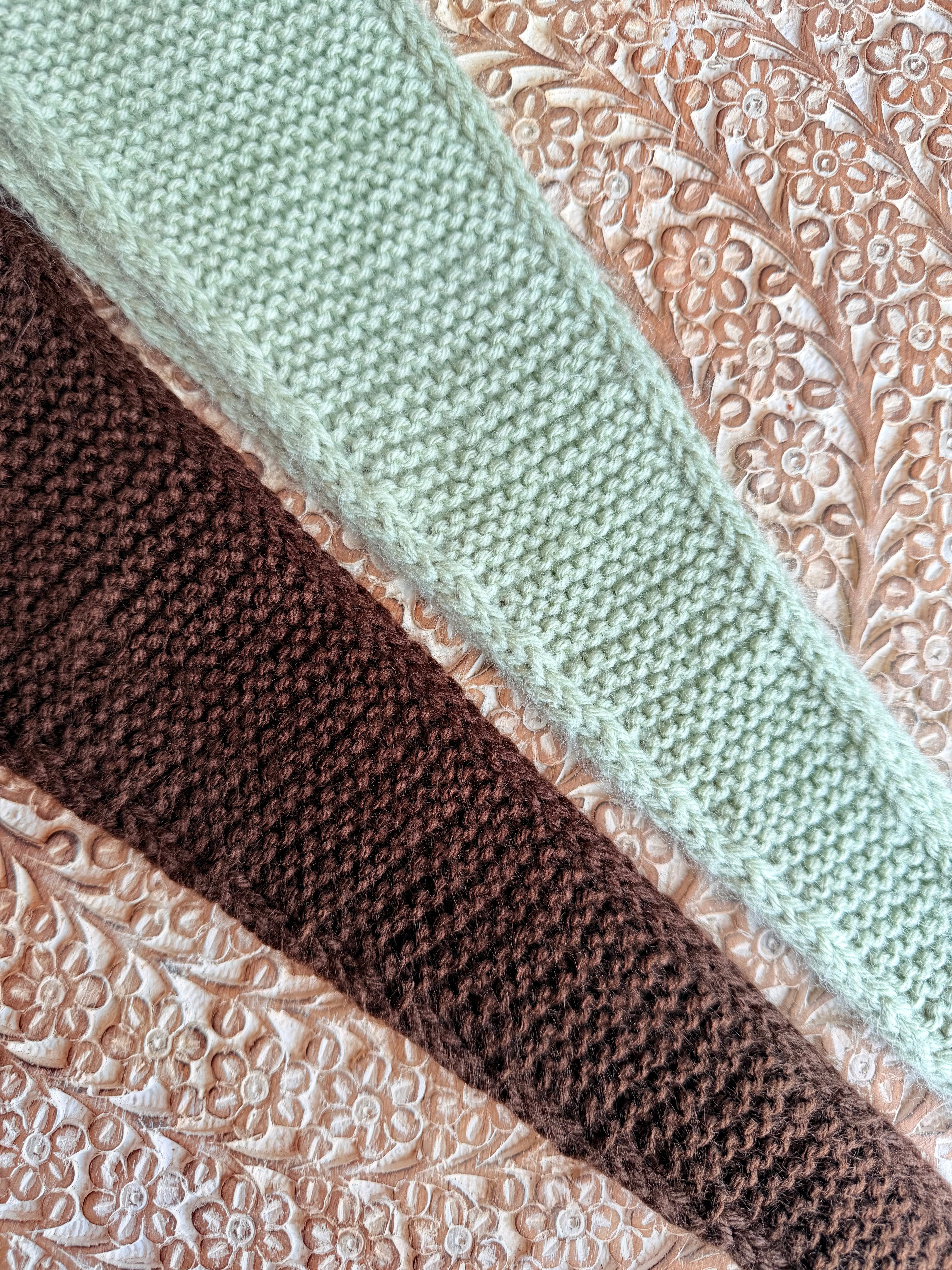 Dark Brown In-Between Scarf