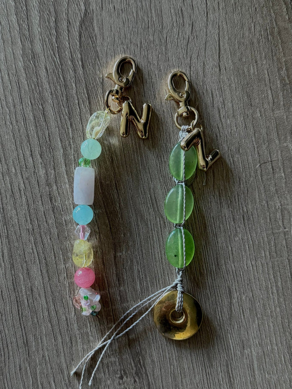 Custom Spring Initial Keychain - Between Seasons