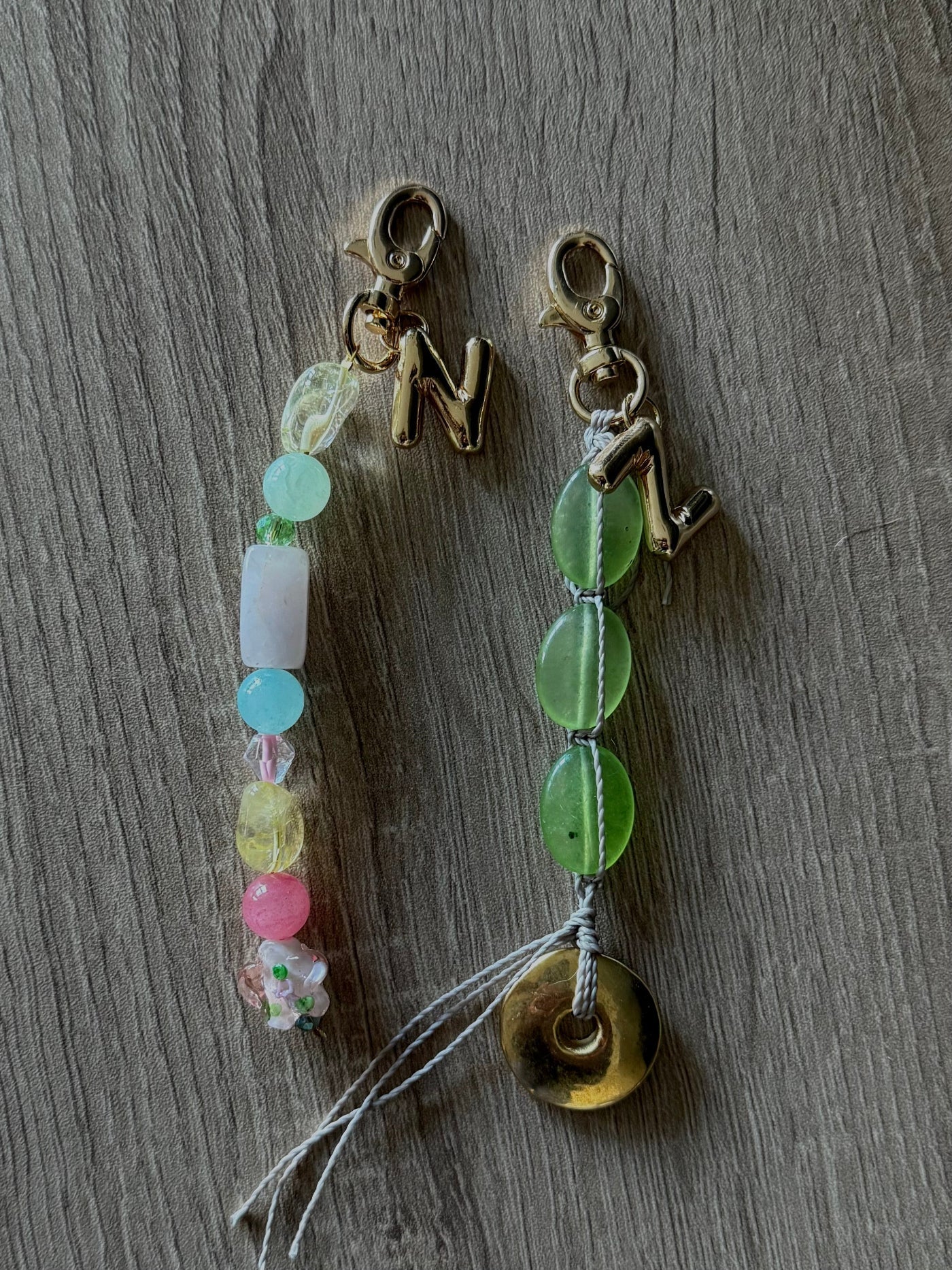 Custom Spring Initial Keychain - Between Seasons