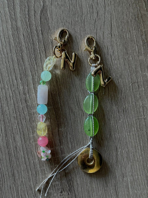 Custom Spring Initial Keychain - Between Seasons