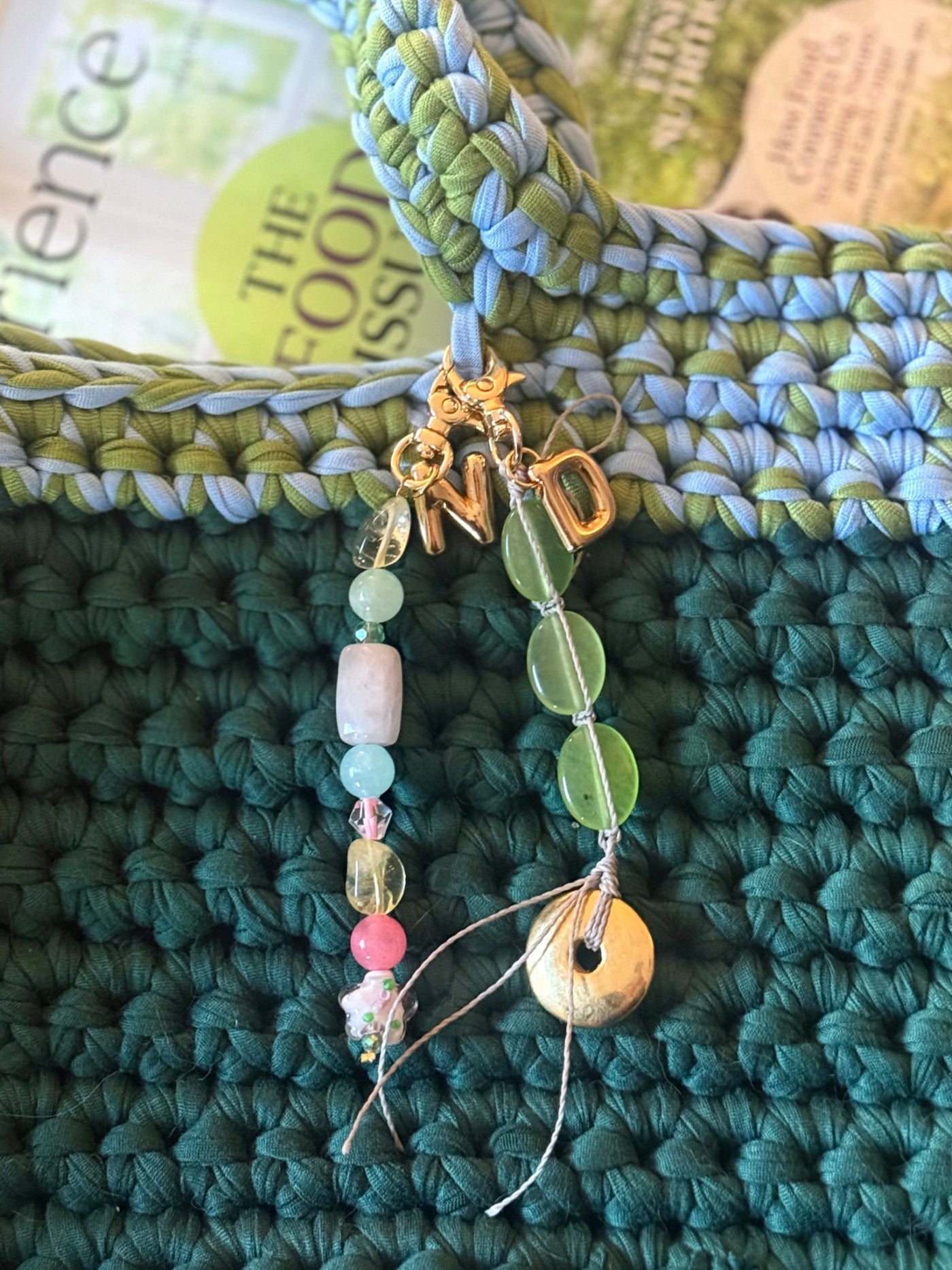 Custom Spring Initial Keychain - Between Seasons
