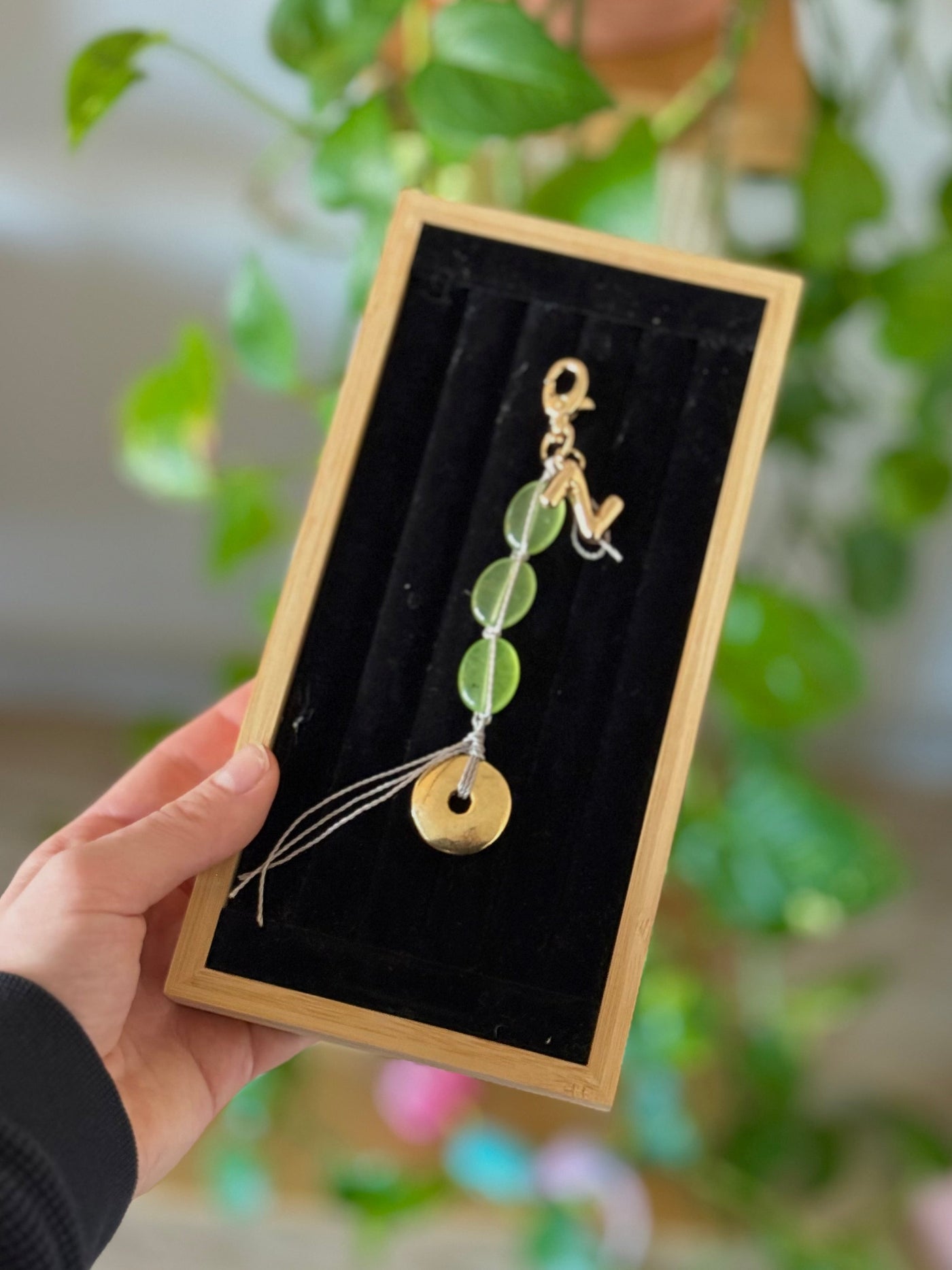 Custom Spring Initial Keychain - Between Seasons