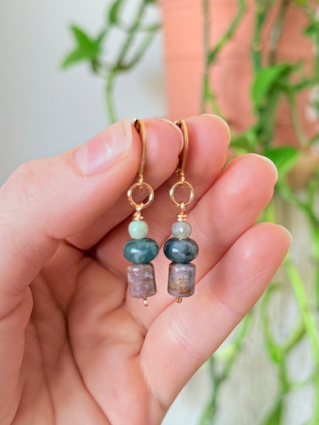 Earth Jade Dangles - Between Seasons