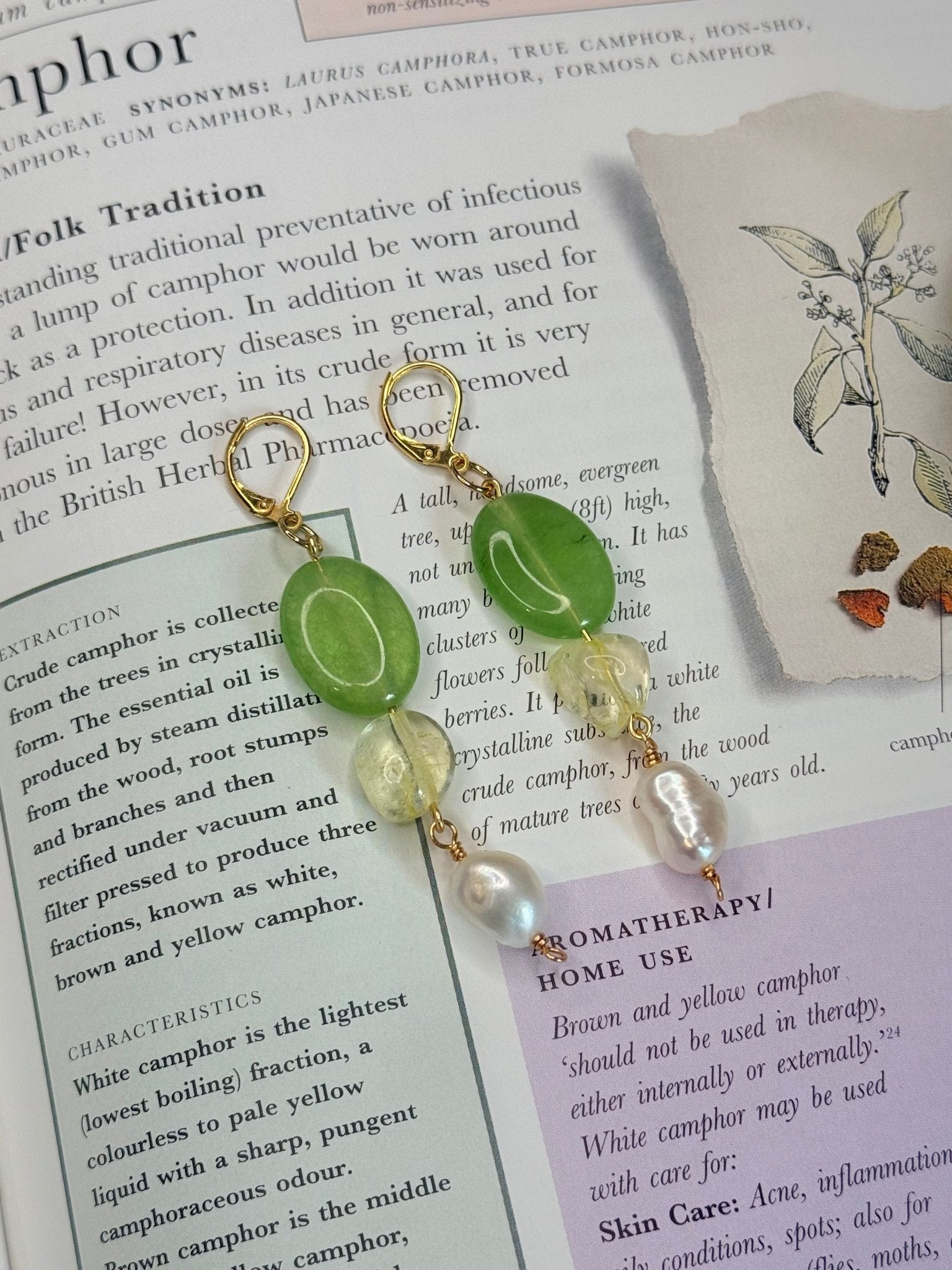 Matcha & Honey Dangles - Between Seasons