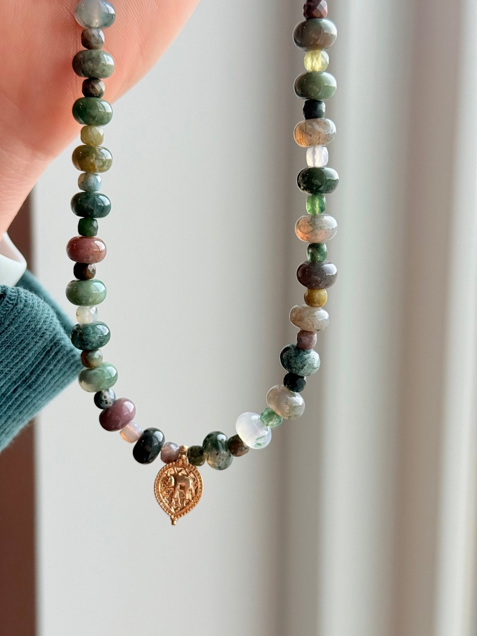 Muted Jade Necklace - Between Seasons