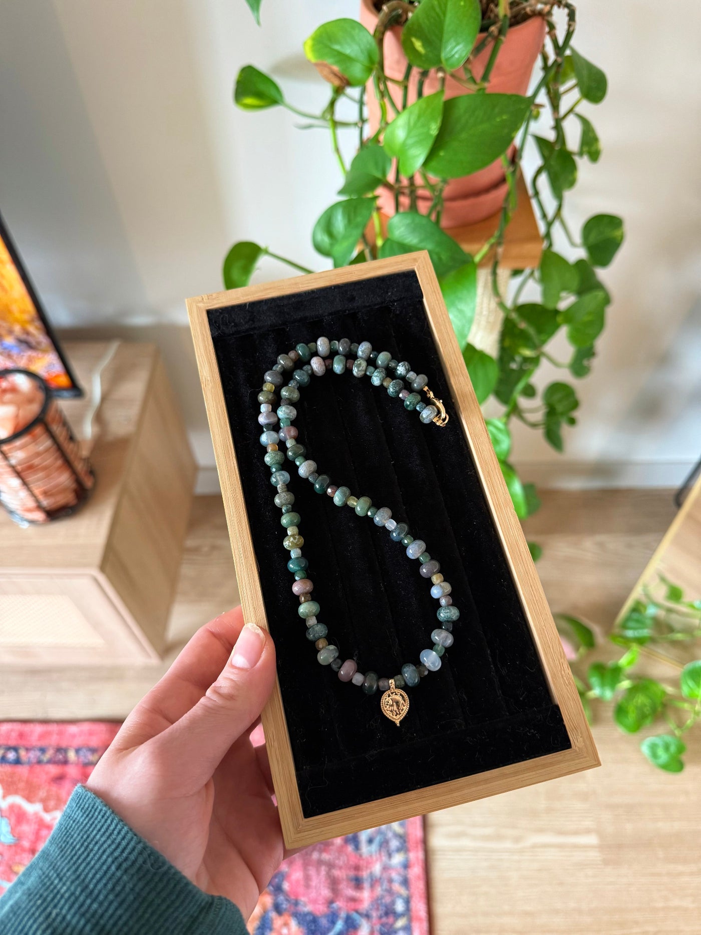 Muted Jade Necklace - Between Seasons