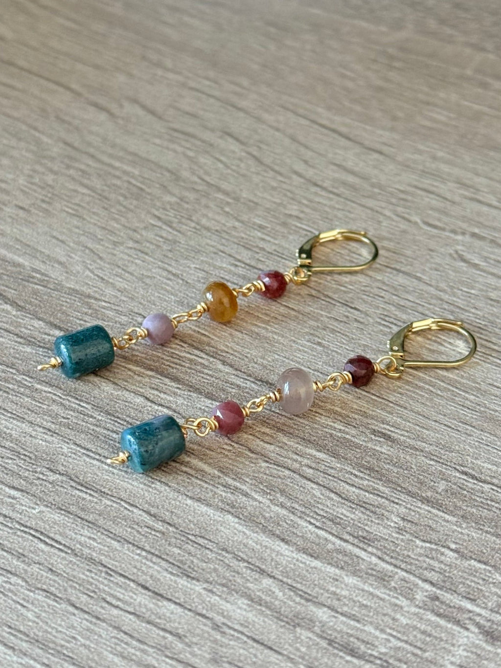 Rainbow Jade Dangles - Between Seasons