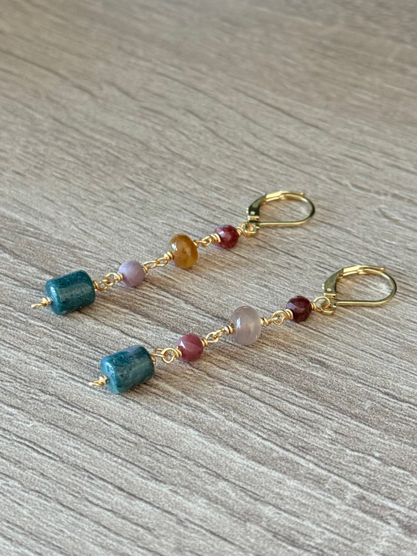 Rainbow Jade Dangles - Between Seasons